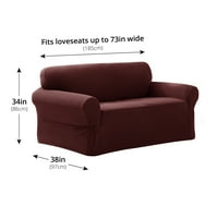 Mayte Piksel Streç Loveseat Mobilya Kapak Slipcover