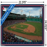 İtme Pimleri ile Boston Red So - Fenway Park Duvar Posteri, 14.725 22.375