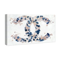 Wynwood Stüdyo Moda ve Glam Duvar sanatı Tuval Baskılar 'Dreaming Klasik Güzellik Donanma' Moda-Mavi, Beyaz