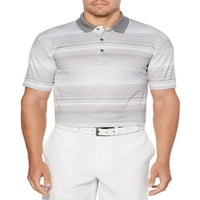 Ben Hogan Erkek Performans Kısa Kollu Baskılı Çizgili Golf Polo Gömlek, 5xl'ye kadar