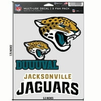 Jacksonville Jaguars Prime 5 7.75 Üçlü Çıkartma