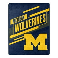 Michigan Wolverines NCAA Hareket İpek Dokunuşlu Battaniye, 55 70