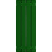 Ekena Millwork 23 W 26 H Gerçek Uyum PVC Dört Tahta Aralıklı Tahta-n-Çıta Panjurlar, Viridian Yeşili