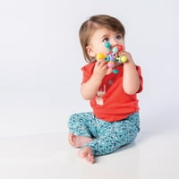 Manhattan Oyuncak Atom Çıngırak ve Diş Kaşıyıcı Açgözlü Aktivite Bebek Oyuncak