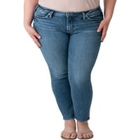 Gümüş Jeans A.Ş. Kadın Artı Boyutu En Çok Aranan Orta Rise Skinny Jeans