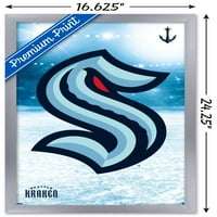 Seattle Kraken- Logo Duvar Posteri, 14.725 22.375