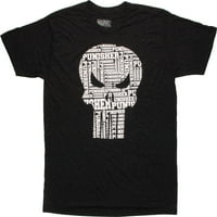 Suçlu Kafatası Logosu Tişörtünü Tekrarlayın