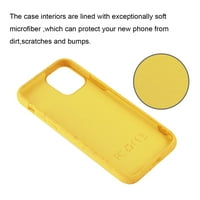 Apple İphone Pro Buğday Kepeği Silikon Telefon Kılıfı Sarı