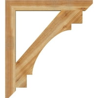 Ekena Millwork 4 W 34 D 38 H Merced Çıta Kaba Biçilmiş Braket, Batı Kırmızı Sedir