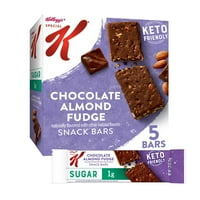 Kellogg'un Özel K Çikolatalı Bademli Şekerleme Snack Barları, Keto Dostu, 6. oz, Kont.