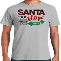 Grafik Amerika Noel Tatili Santa Tırnaklar erkek grafik tişört Koleksiyonu
