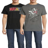 Marvel Venom Morph Logo Yırtık erkek ve Büyük erkek Grafik T-Shirt Kısa Kollu, Paketi