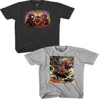 Marvel Örümcek Adam erkek ve Büyük erkek Hiçbir Şekilde Ev Seni Seviyorum grafikli tişört, 2'li paket, Marvel erkek