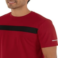 Atletik İşler Erkek ve Büyük Erkek Colorblock Doku T-Shirt, 3xl'ye kadar