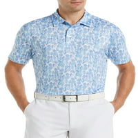 Ben Hogan Performans erkek Lineer Botanik Baskı Golf Polo Gömlek