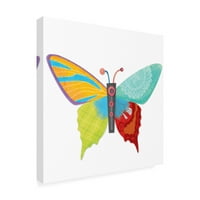 Ticari Marka Güzel Sanatlar 'Zarafet Kanatları kelebek simgesi 2' Tuval Sanatı Holli Conger