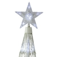6' Beyaz LED ışıklı gösteri koni Noel ağacı açık dekor