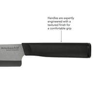 Kitchenaid Klasik Seramik Santoku Bıçak Uç Kapağı ve Bıçak Kapağı,, Siyah