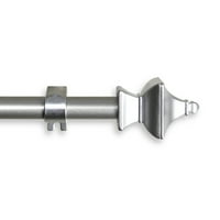 Merkezi Tasarım Ürünleri Çelik 0.63 Modern Tek Perde Çubuk, Gümüş