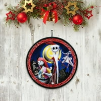 Disney Jack Sally Metal Asılı Tabela