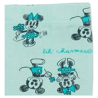 Disney Mickey ve Minnie Mouse Yürümeye Başlayan Çocuk Aziz Patrick Günü, 2 Parçalı Pijama Takımı, 12M-5T Bedenler