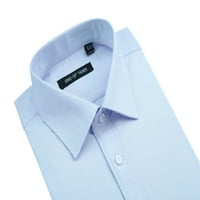 Erkek Elbise Gömlek Düzenli Fit İş Rahat Gömlek Pamuk Katı Oxford Gömlek Erkekler için