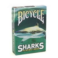 Bisiklet Köpekbalıkları Yeşil Oyun Kartları