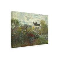 Claude Monet'in Argenteuil'deki Bahçesi ' Tüm Hava Koşullarına Uygun Dış Mekan Duvar Dekoru
