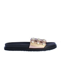 Gül Altın Renginde Purdy-Pearl Cutout Slide Sandaleti Yenileyin
