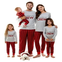 Derek Kalp Buffalo Ekose Noel Ekip Eşleştirme Aile Noel Pijama Setleri, erkek