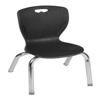 Kee 48 24 Yüksekliği Ayarlanabilir Mobil Sınıf Masası - Gri ve Andy 12-Yığın Sandalyelerde - Siyah