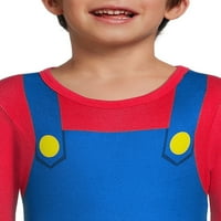Süper Mario Erkek Cosplay Pijama Takımı, 4-10 Beden