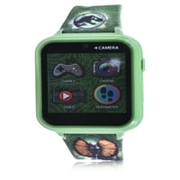 Jurassic Dünya Unise Çocuk akıllı saat ve Kulaklık Seti Silikon Kayış Yeşil