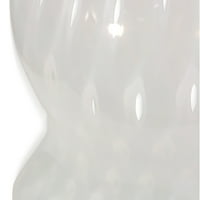 Çan Vazo - Beyaz Girdap Murano Cam Vazo üzerinde Beyaz