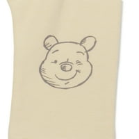 Winnie the Pooh Bebek Koşucu Pantolonu, 3'lü Paket, Bedenler 0 3M-24M