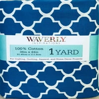 Waverly Inspirations 44 Yard Pamuklu Önceden Kesilmiş Büküm Lagün Rengi Dikiş Kumaşı, Her Biri