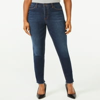 Kepçe kadın temel yüksek katlı Skinny Jeans