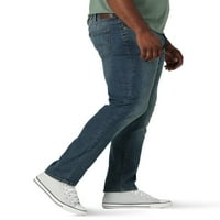 Lee® Erkekler ve Büyük Erkekler ve Uzun Boylu Aşırı Hareket Atletik Fit Jean